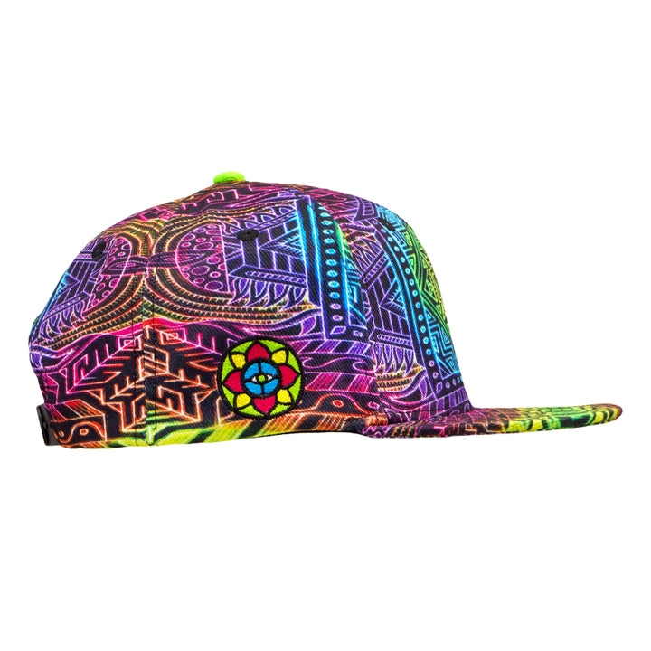 Chris Dyer Heavens Door Rainbow Snapback Hat