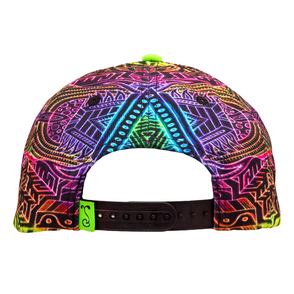 Chris Dyer Heavens Door Rainbow Snapback Hat