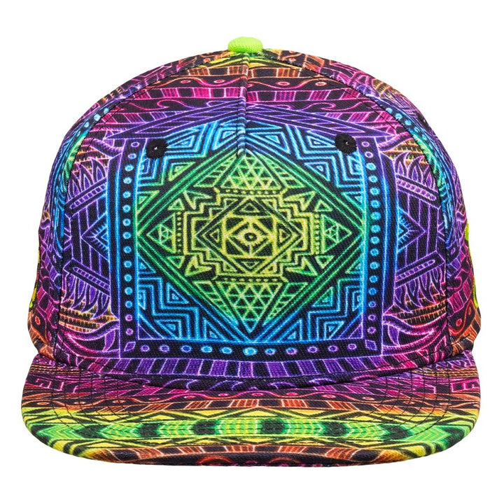 Chris Dyer Heavens Door Rainbow Snapback Hat