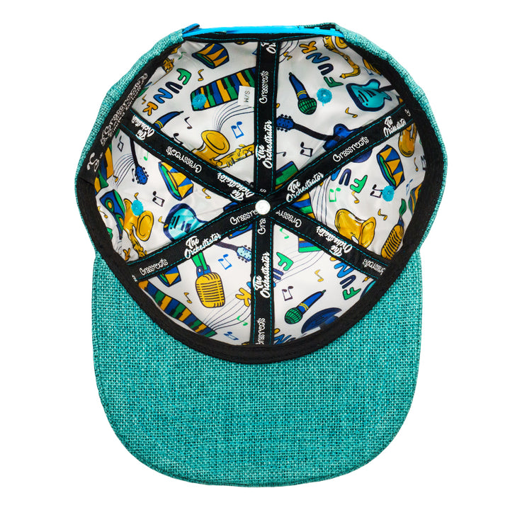 The Orchestrator Aqua Blue Snapback Hat