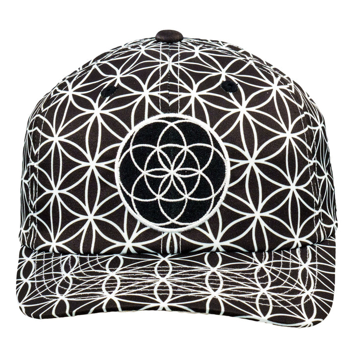 Flower of Life Seed Black Dad Hat