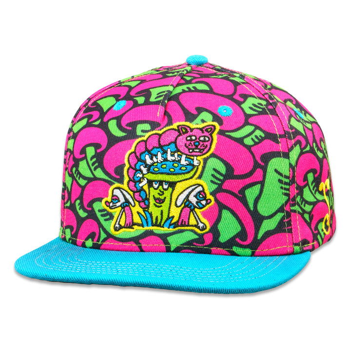 Killer Acid Mushroom Pink Snapback Hat