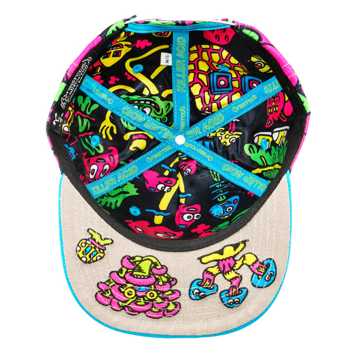 Killer Acid Mushroom Pink Snapback Hat