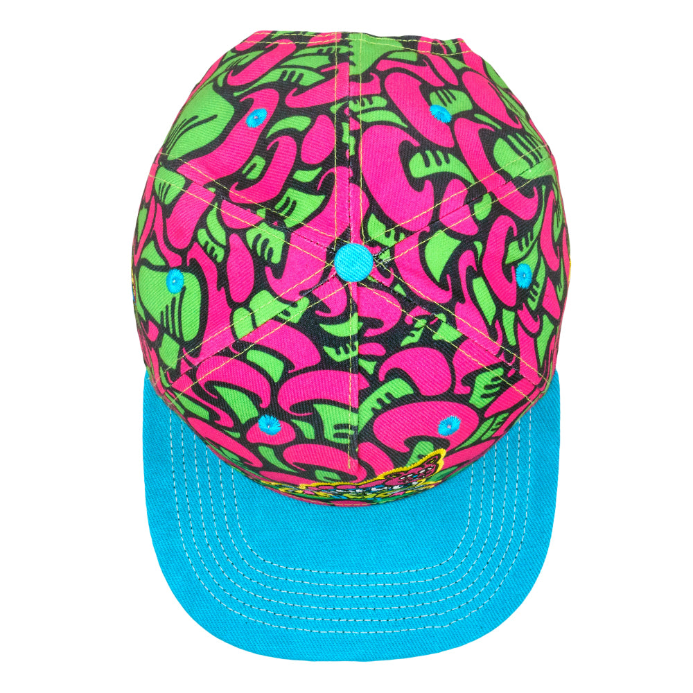 Killer Acid Mushroom Pink Snapback Hat