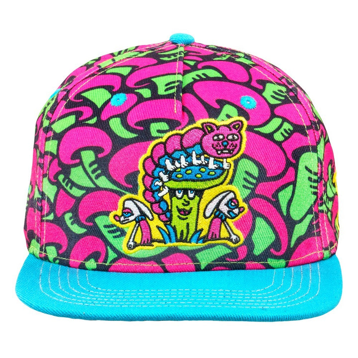 Killer Acid Mushroom Pink Snapback Hat