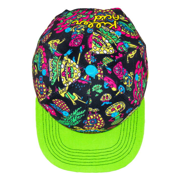 Killer Acid Mushroom Black Snapback Hat