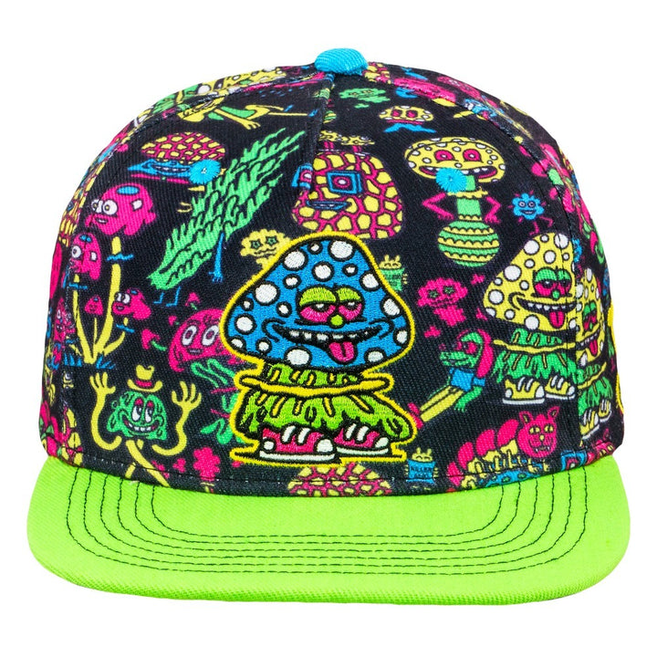 Killer Acid Mushroom Black Snapback Hat