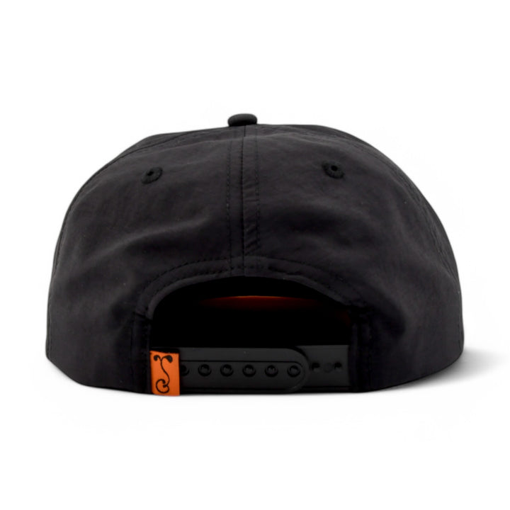 Lazer Shark Black Unstructured Snapback Hat