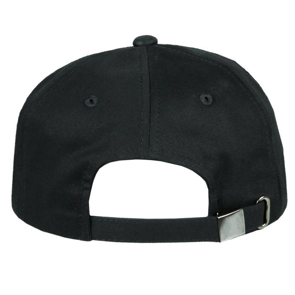 Gorra negra de papá con toque de clase