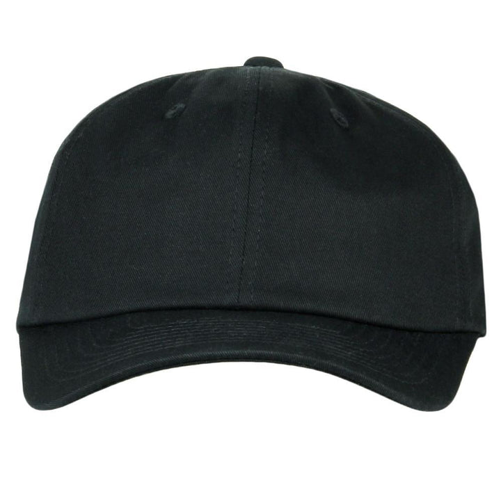 Gorra negra de papá con toque de clase