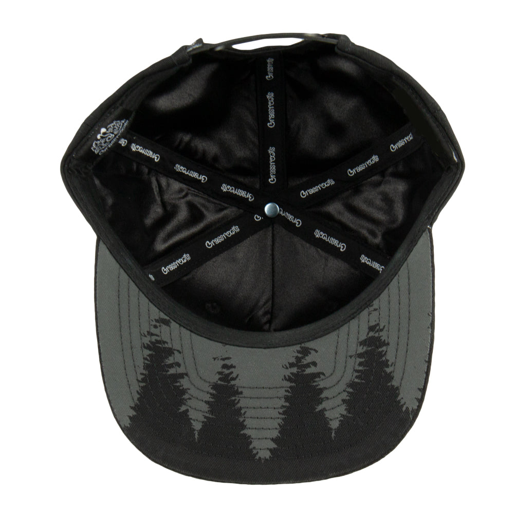 Bear Paw Black Kids Snapback Hat