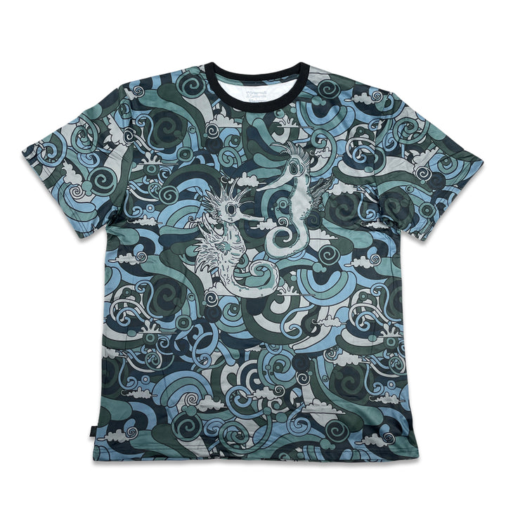 Vincent Gordon Seahorse Party Blackout T Shirt