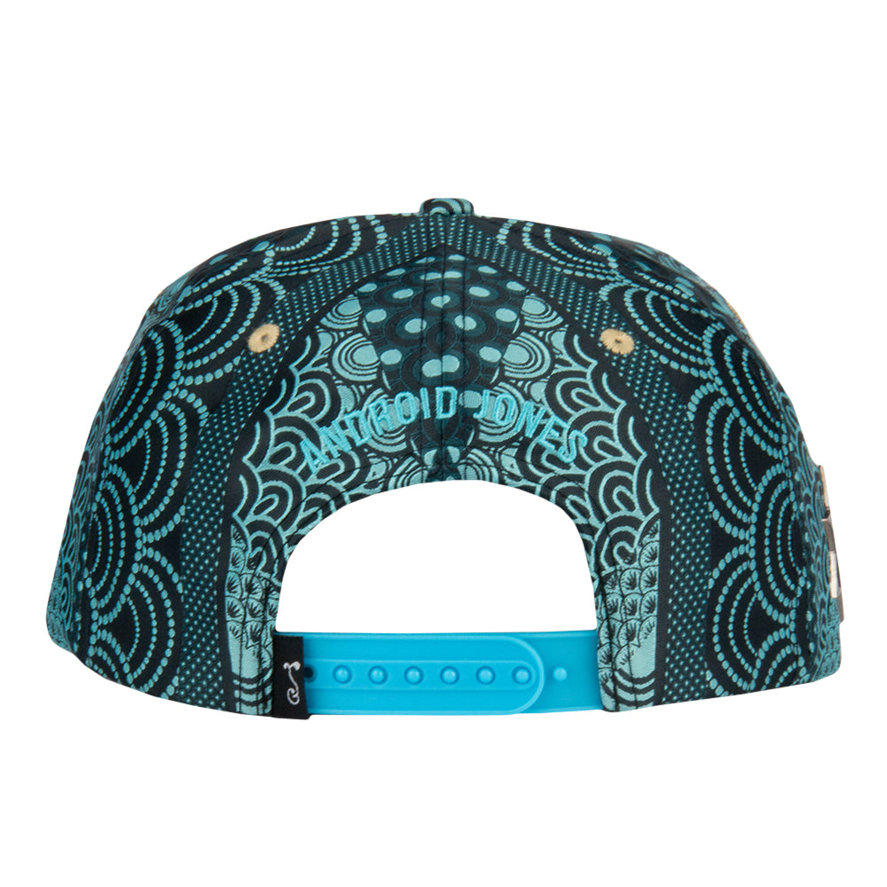 Android Jones Tiger Swallowtail V2 Woven Blue Snapback Hat