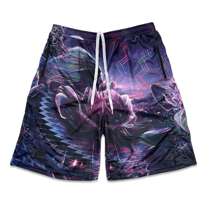 13th Anniversary Black Mesh Shorts