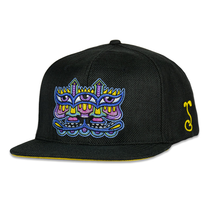 Gorra snapback azul y negra Harmoneyes de Chris Dyer