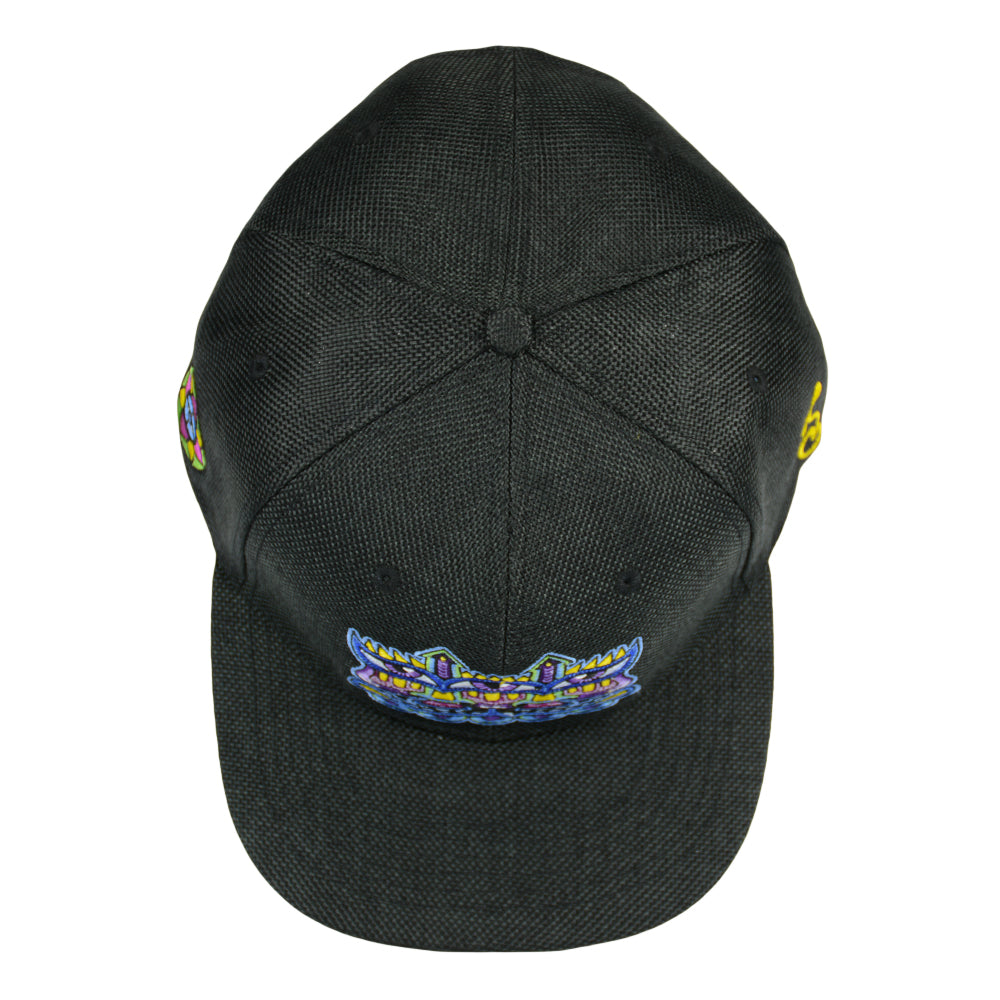 Gorra snapback azul y negra Harmoneyes de Chris Dyer