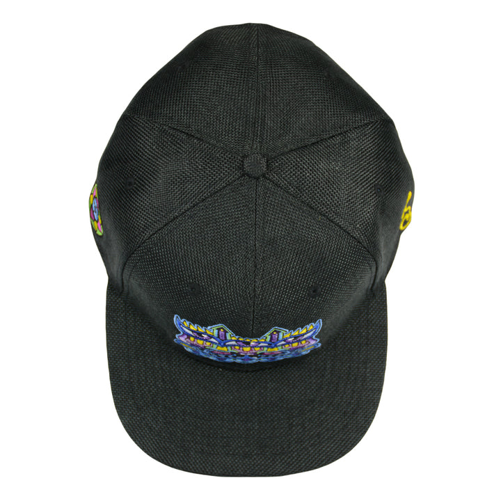 Gorra snapback azul y negra Harmoneyes de Chris Dyer