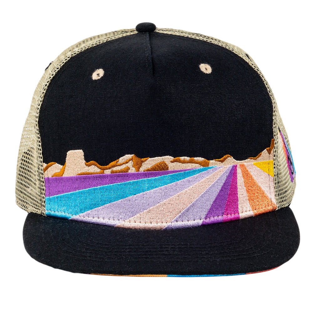 Gorra de malla con cierre trasero en color tostado Playa Vista de Jerry García