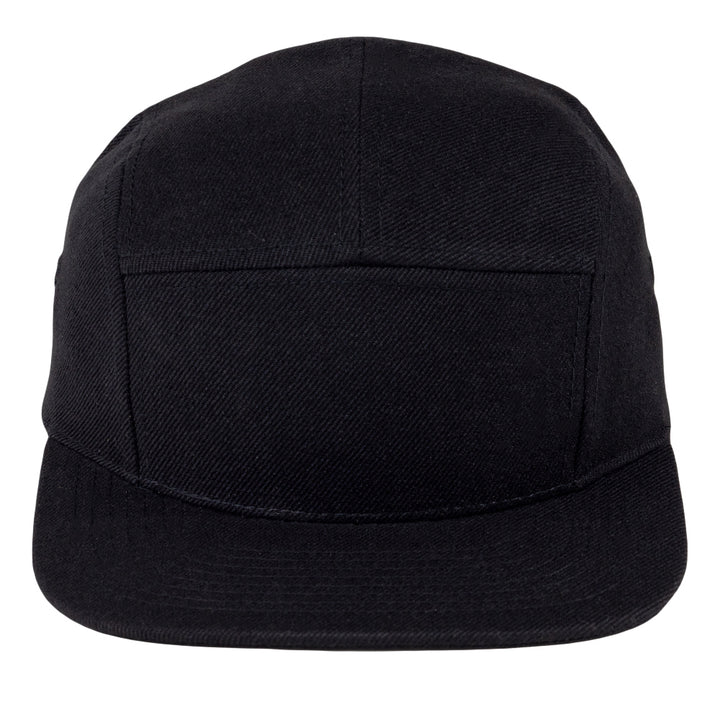 Gorra negra de cinco paneles Touch of Class