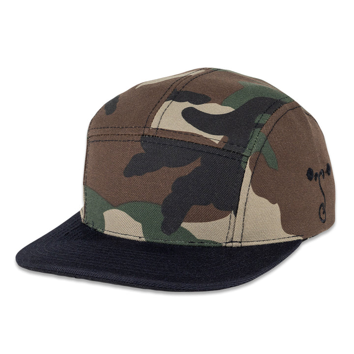 Gorra de cinco paneles con diseño de camuflaje Touch of Class