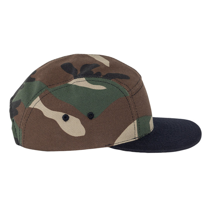 Gorra de cinco paneles con diseño de camuflaje Touch of Class