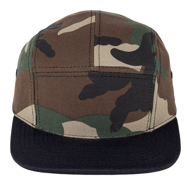 Gorra de cinco paneles con diseño de camuflaje Touch of Class