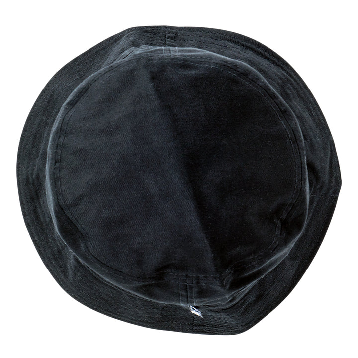 Sombrero de pescador reversible negro y gris con toque de clase