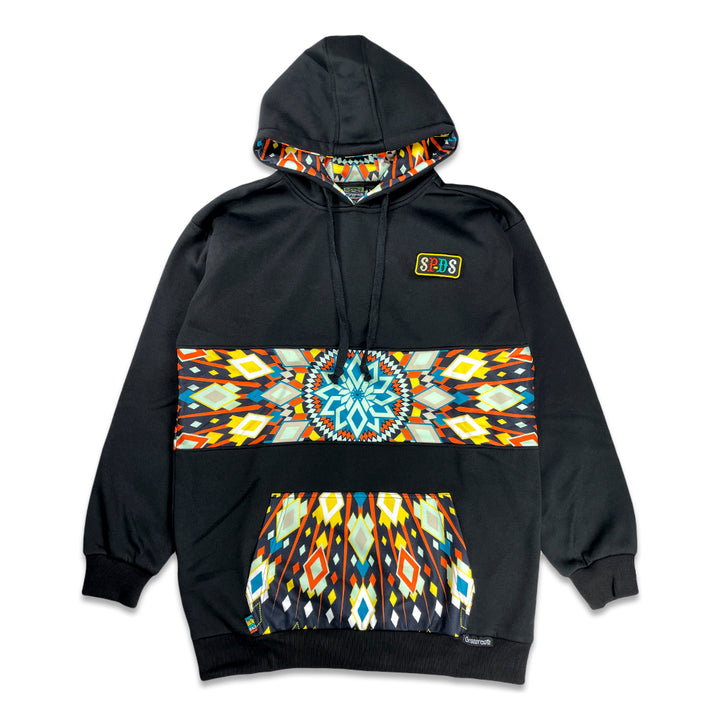 Sudadera con capucha negra alta San Pedro Del Sol V3