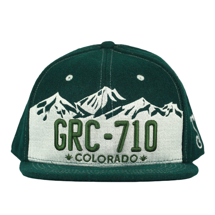 GRC 710 Native Plates Green Snapback Hat