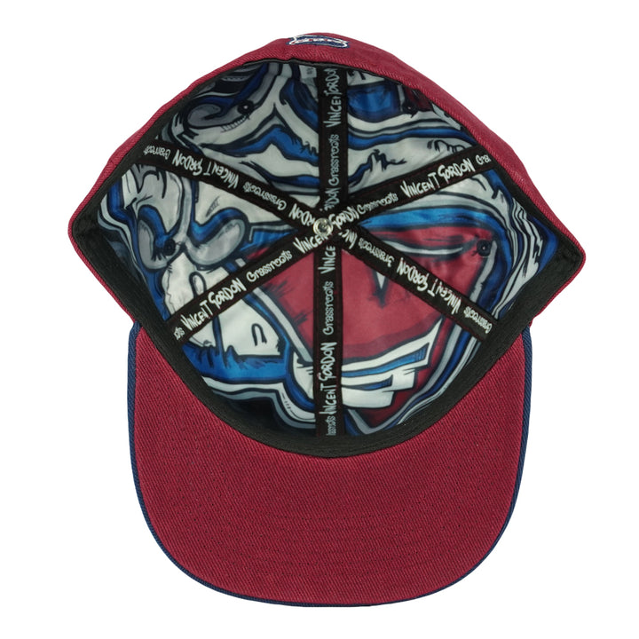 Vincent Gordon Cannarado Maroon Fitted Hat