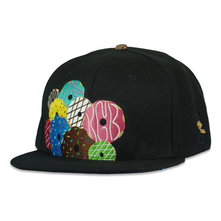 KGB Glass Decade of Donuts Black Fitted Hat