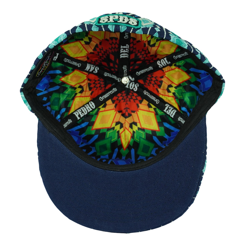 San Pedro Del Sol V3 Teal Fitted Hat