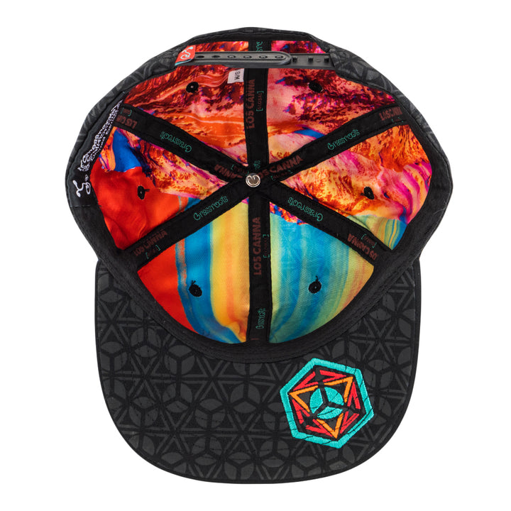 Los Canna Geo Black Snapback Hat