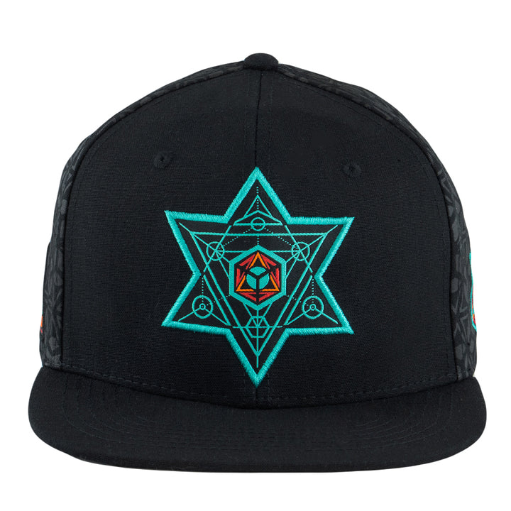 Los Canna Geo Black Snapback Hat