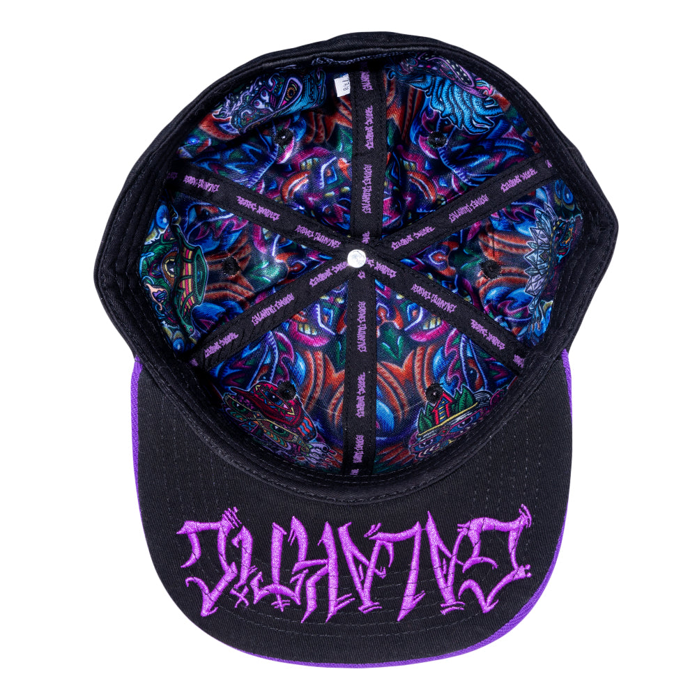 Gorra ajustada violeta Galaktic Gang de Chris Dyer