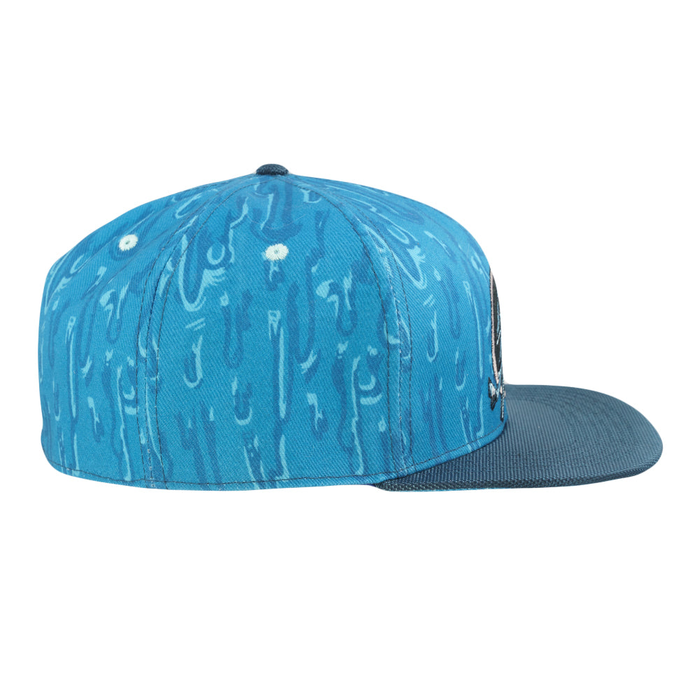 Vincent Gordon Ganja Bay Blue Fitted Hat