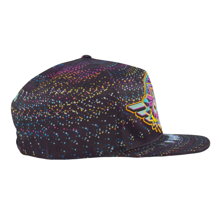 Night Owl Rainbow Vortex Snapback Hat