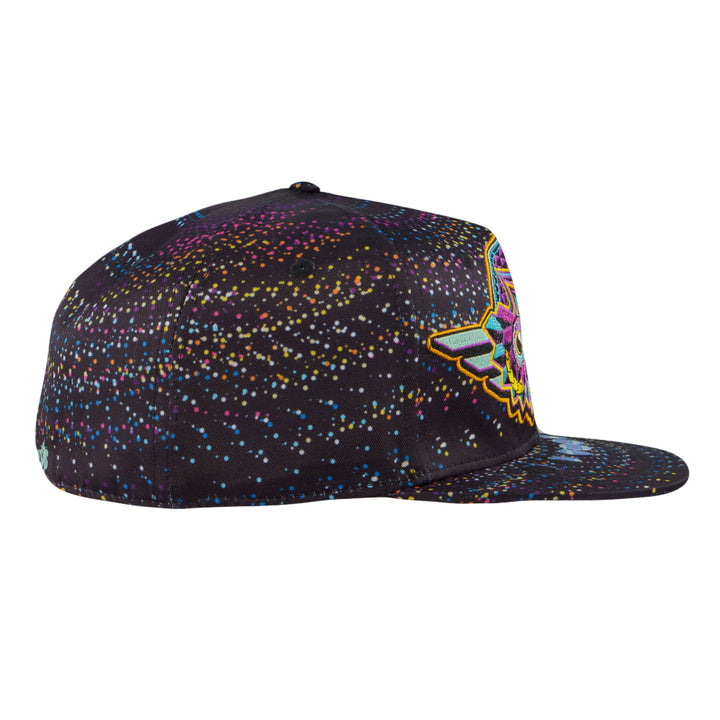 Night Owl Rainbow Vortex Fitted Hat