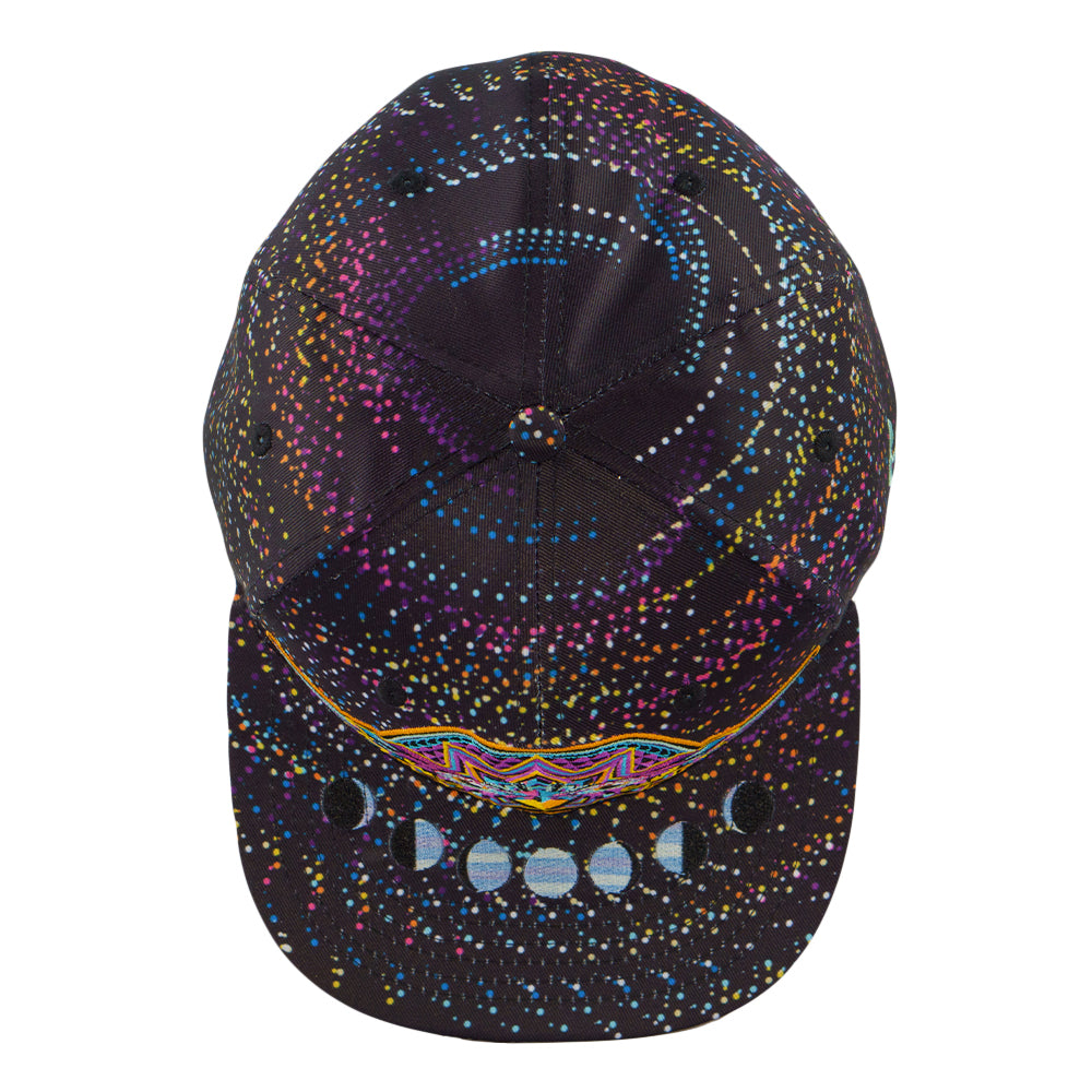 Night Owl Rainbow Vortex Fitted Hat