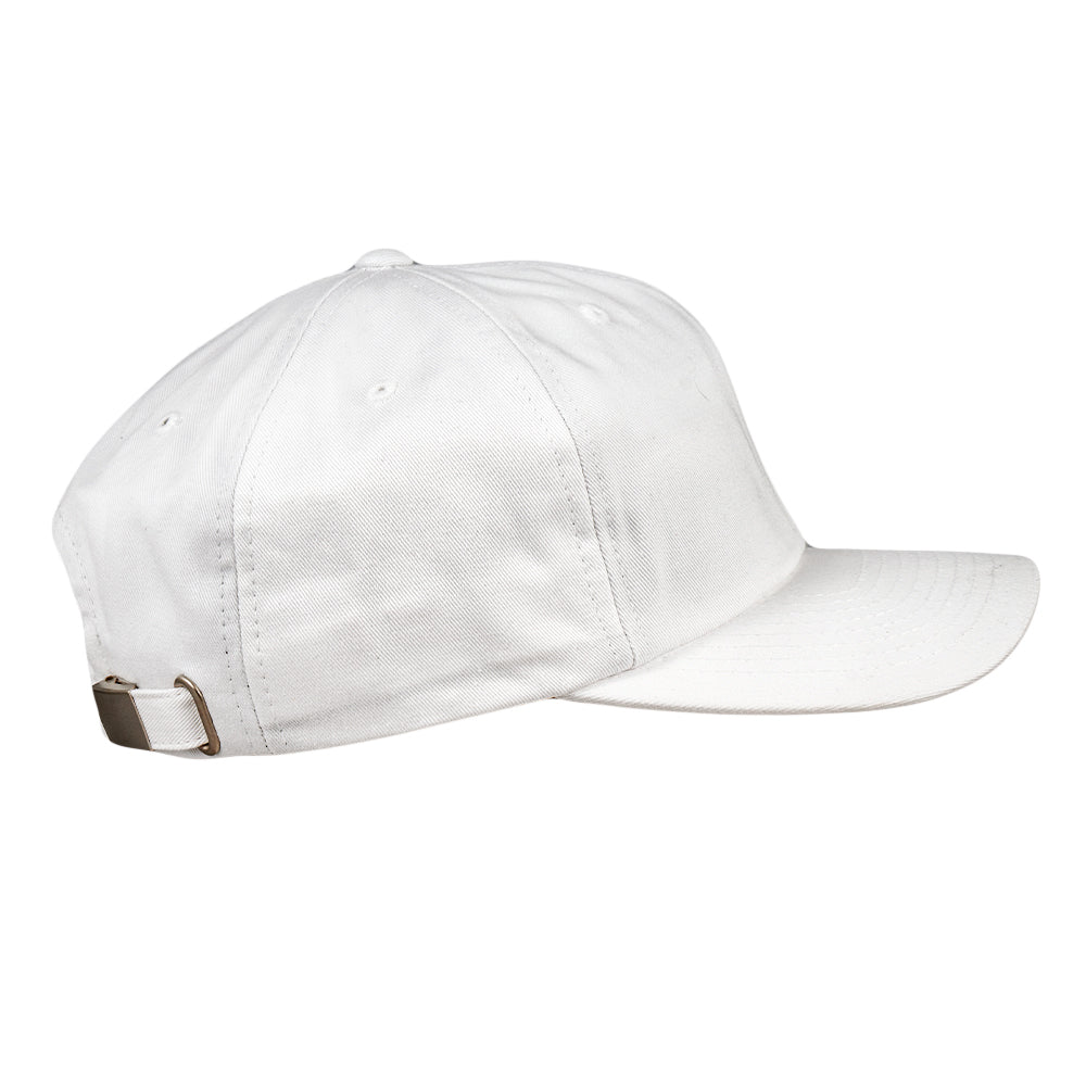 Gorra de papá blanca con toque de clase