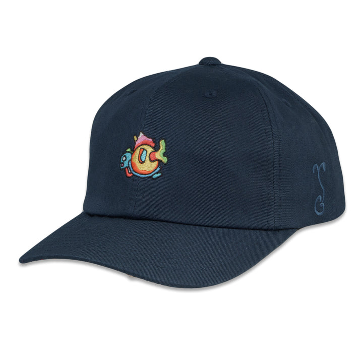 Gorra de papá con diseño de tortuga azul marino y contenedor espacial de Jerry García