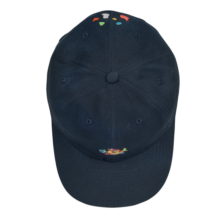 Gorra de papá con diseño de tortuga azul marino y contenedor espacial de Jerry García