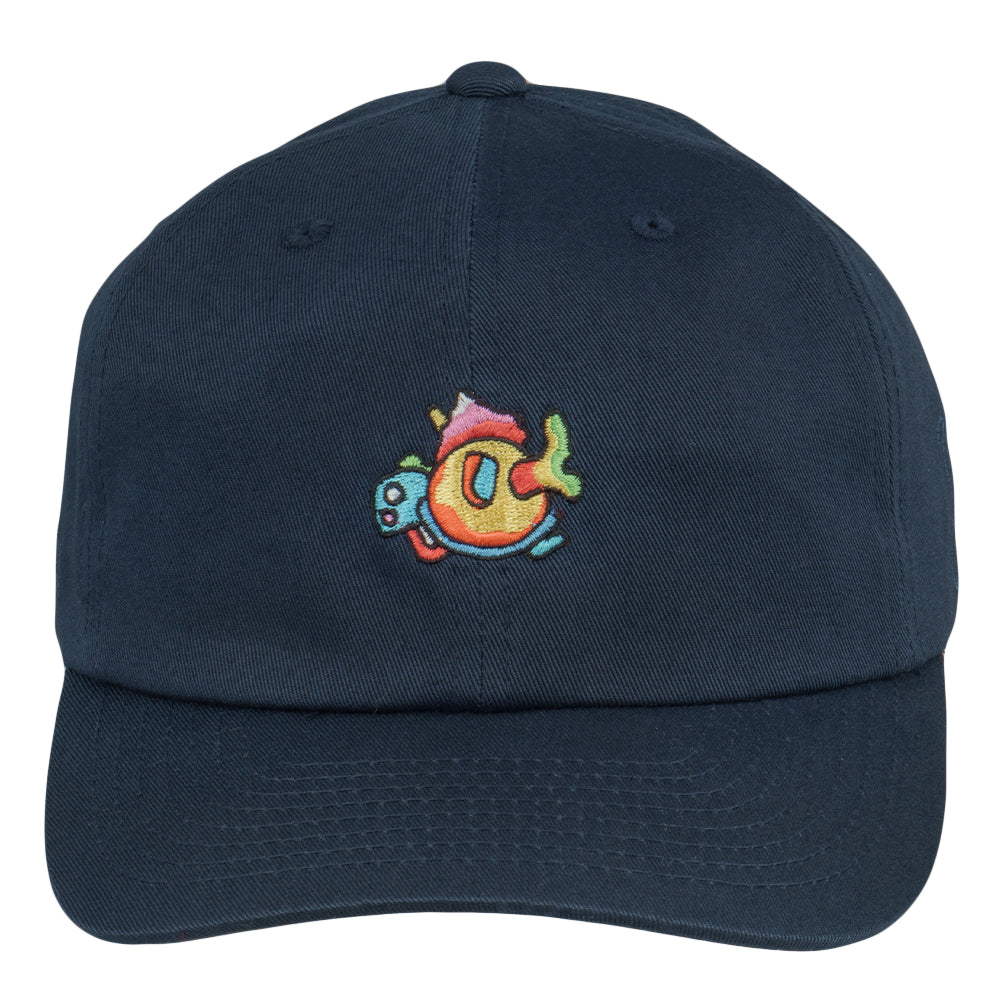 Gorra de papá con diseño de tortuga azul marino y contenedor espacial de Jerry García