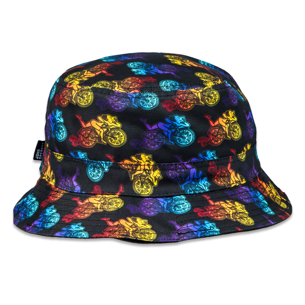 John Speaker Bicycle Day Reversible Bucket Hat