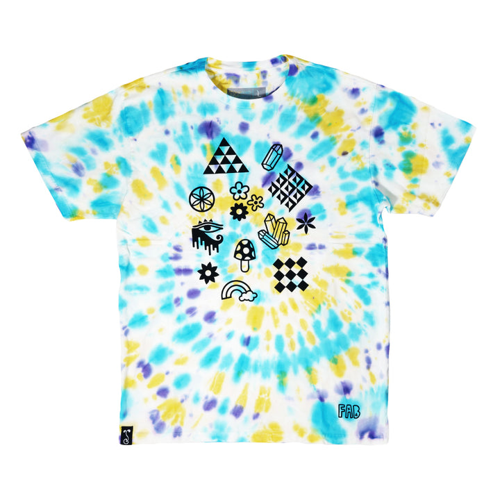 FAB Shapes Tie Dye T Shirt