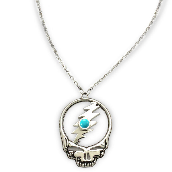 Stealie Birthstone Necklace  Silver – Grassroots California